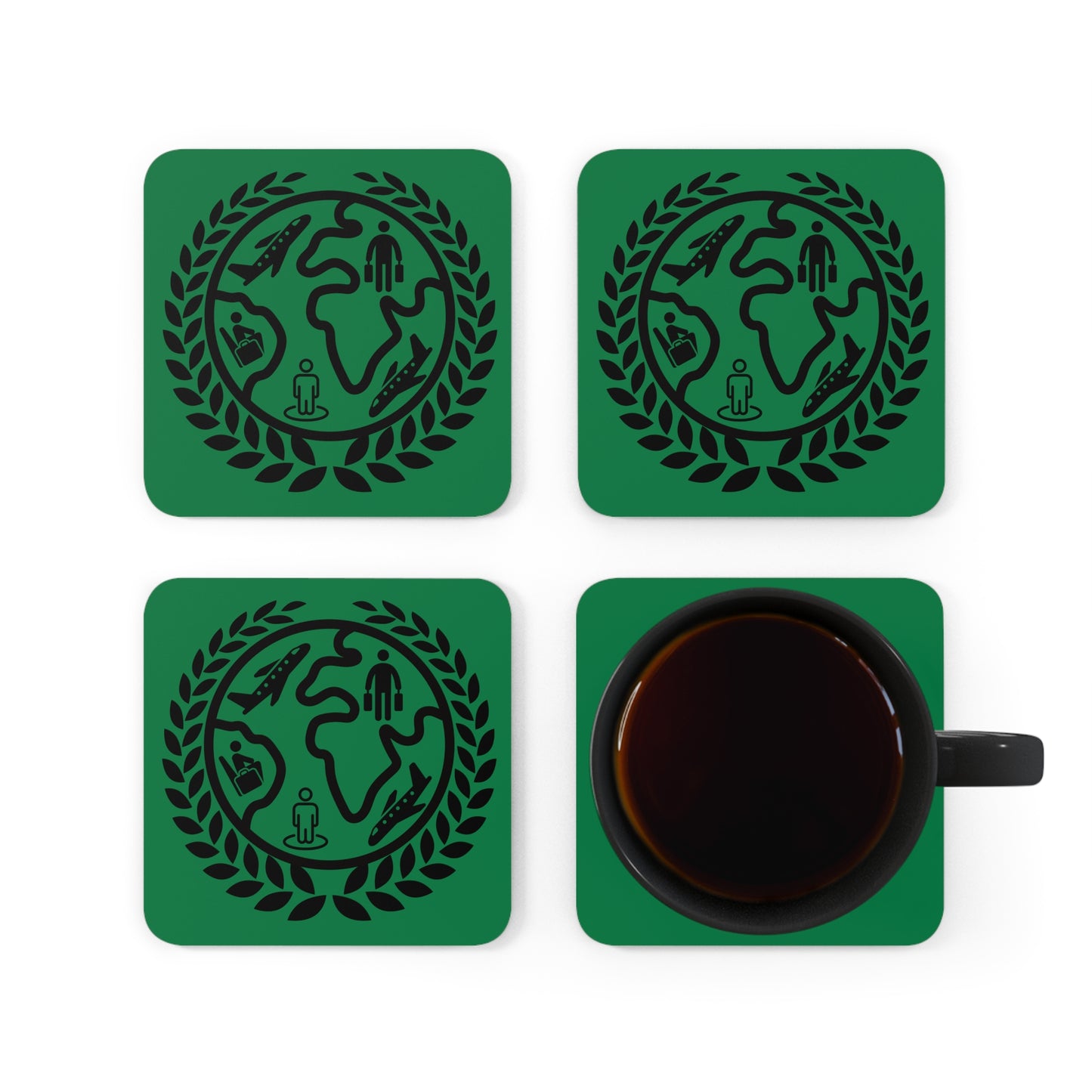 Corkwood Coaster Set